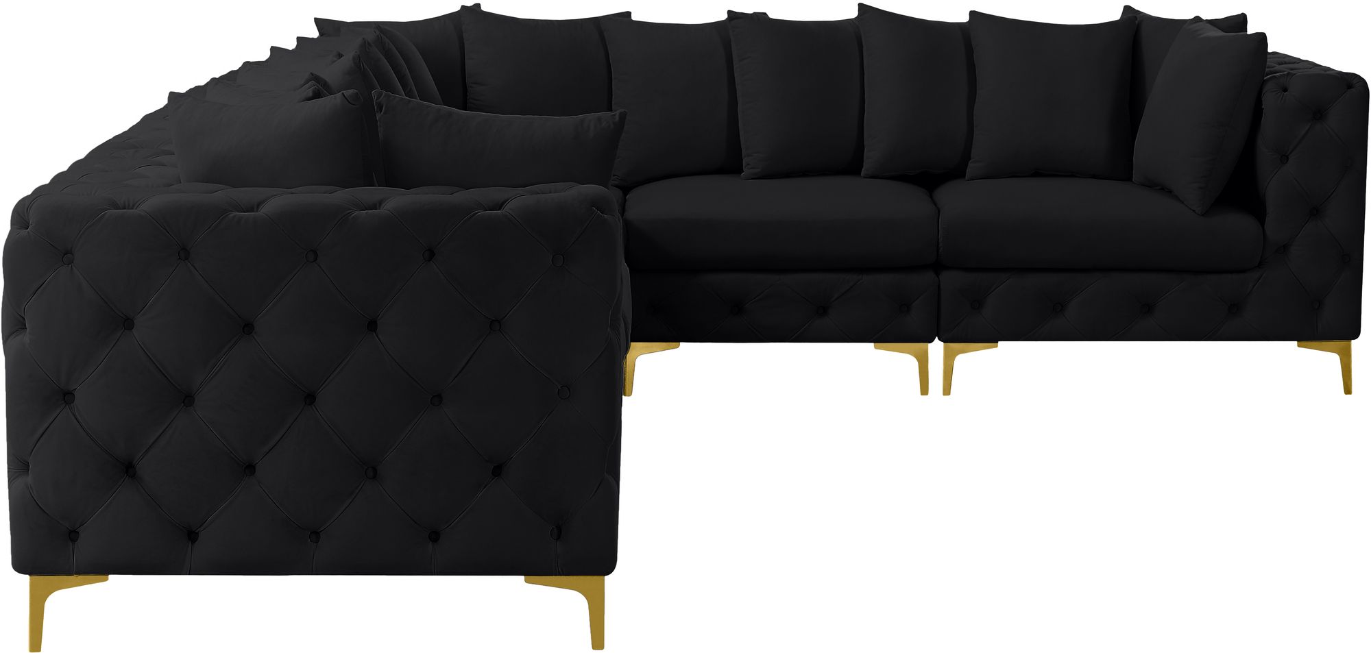 Tremblay 138" 6-Piece Velvet Modular Sectional