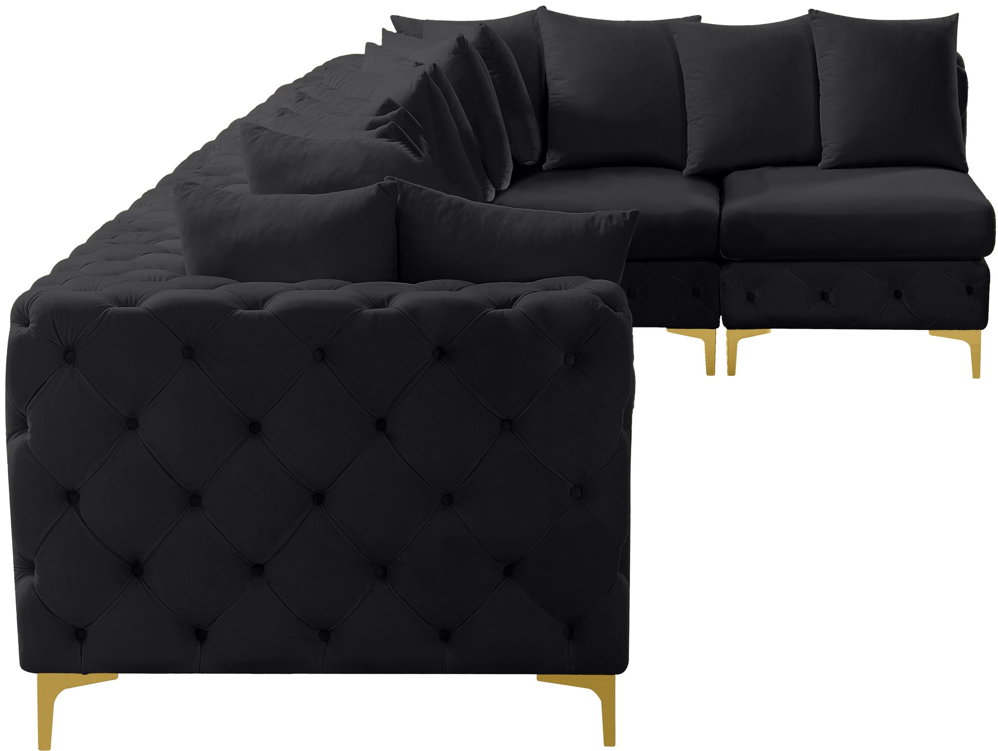 Tremblay 168" 6-Piece Velvet Modular Sectional