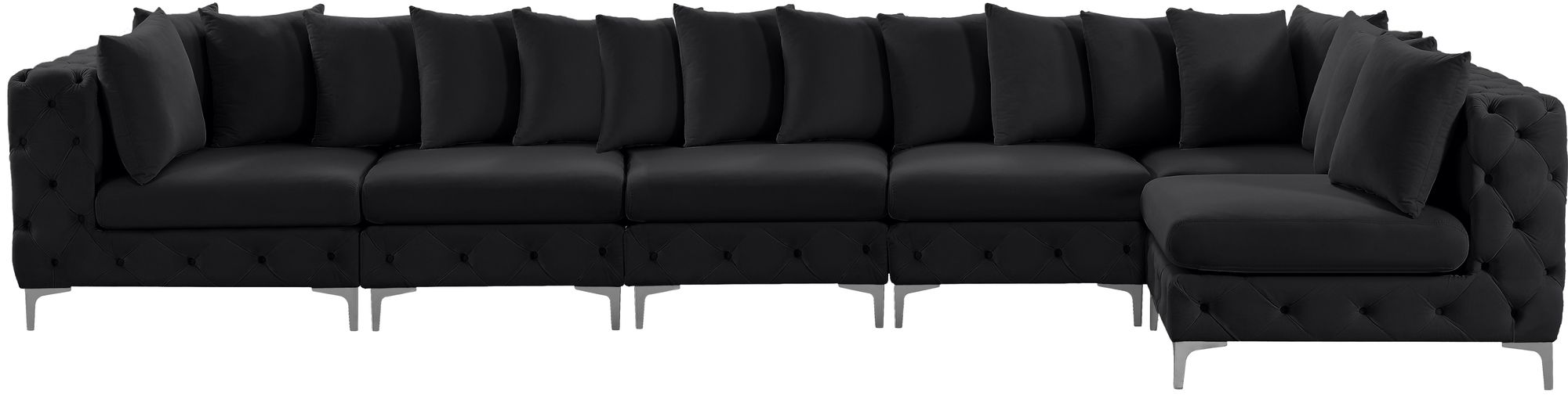 Tremblay 168" 6-Piece Velvet Modular Sectional
