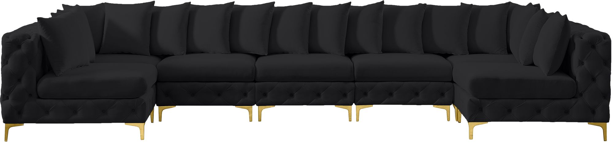 Tremblay 168" 7-Piece Velvet Modular Sectional