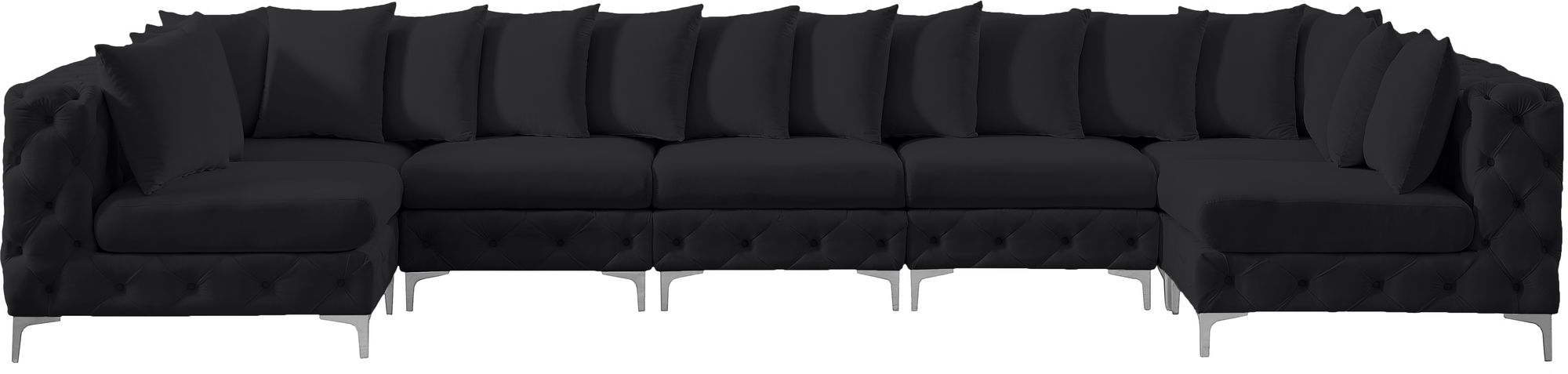 Tremblay 168" 7-Piece Velvet Modular Sectional