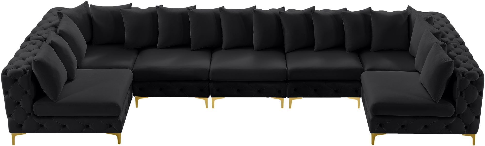 Tremblay 168" 7-Piece Velvet Modular Sectional