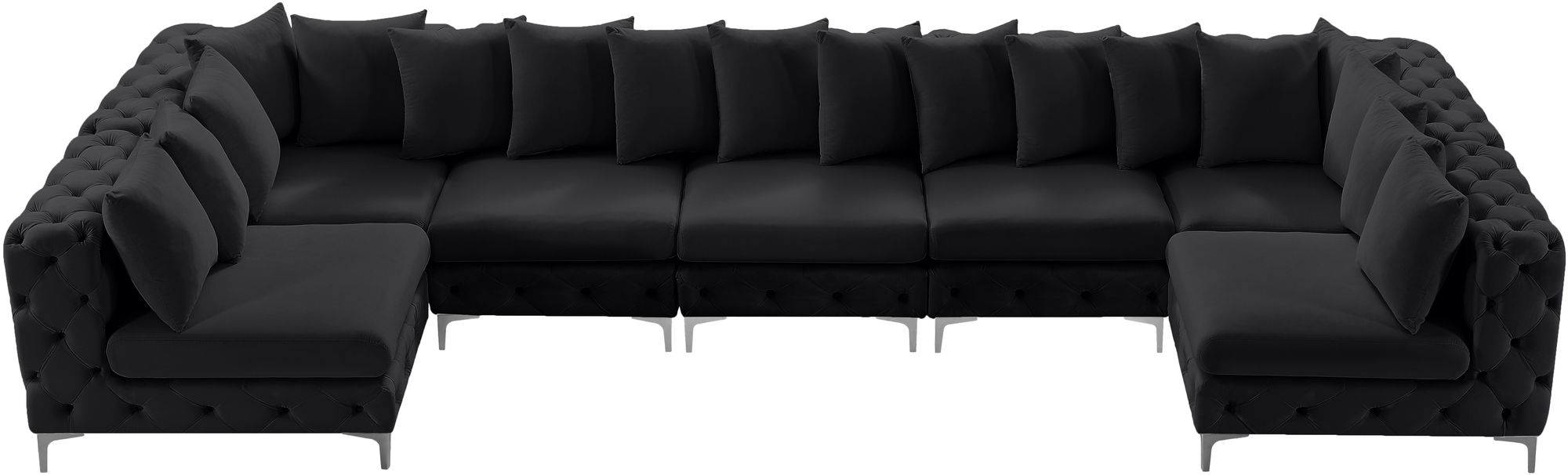 Tremblay 168" 7-Piece Velvet Modular Sectional