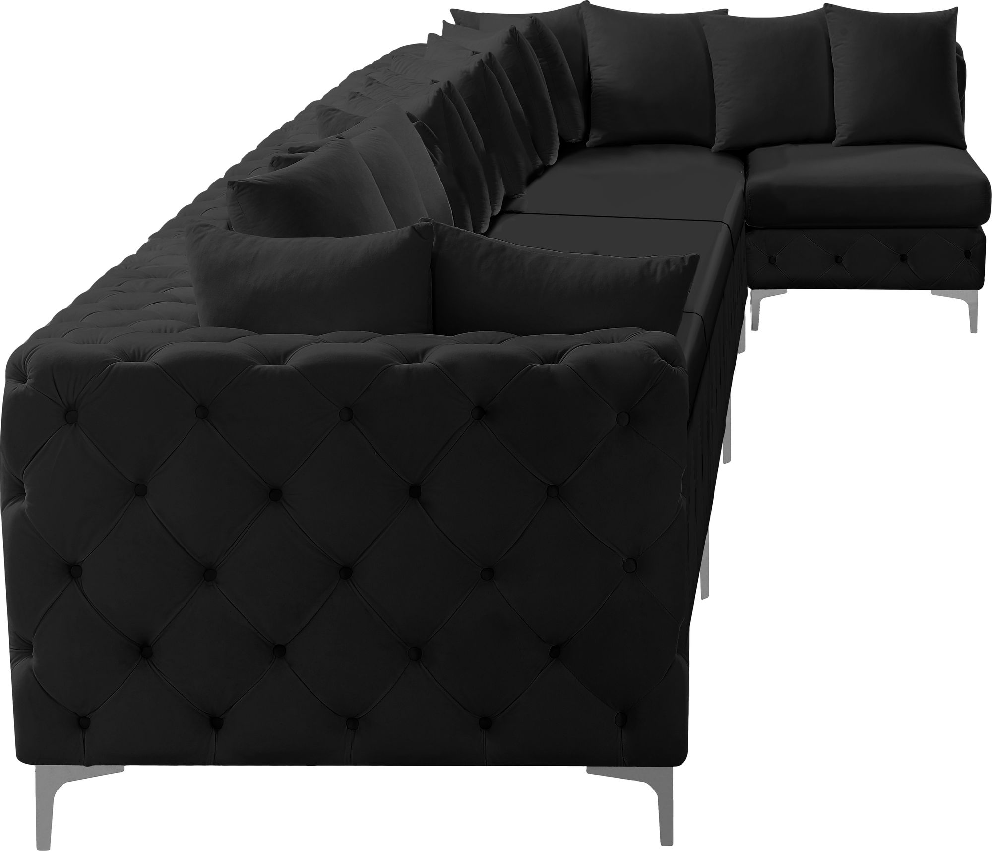 Tremblay 198" 7-Piece Velvet Modular Sectional
