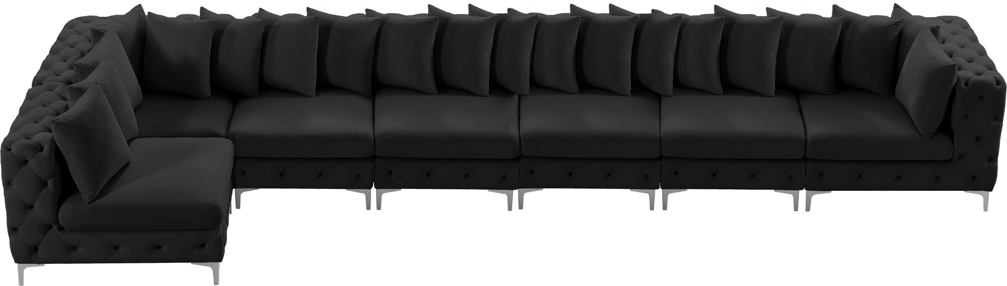 Tremblay 198" 7-Piece Velvet Modular Sectional