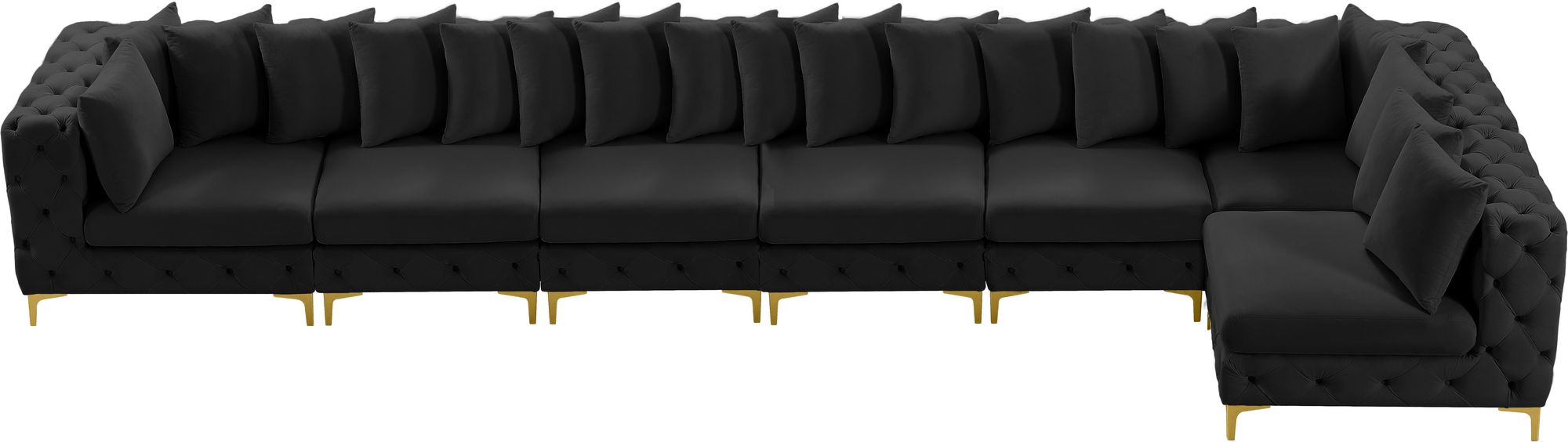 Tremblay 198" 7-Piece Velvet Modular Sectional