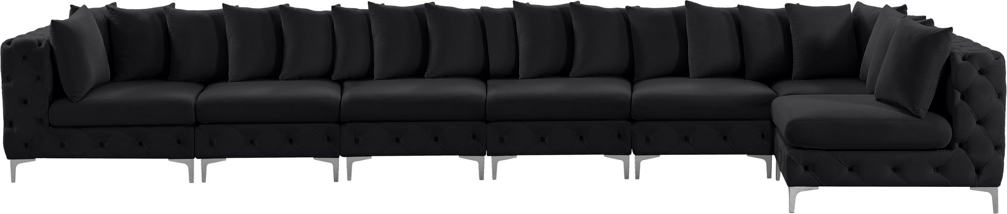 Tremblay 198" 7-Piece Velvet Modular Sectional