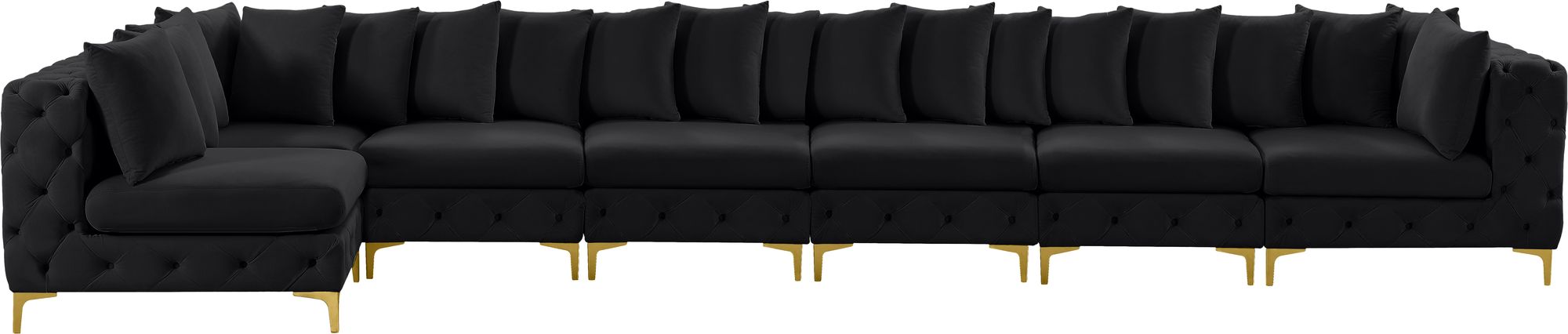 Tremblay 198" 7-Piece Velvet Modular Sectional