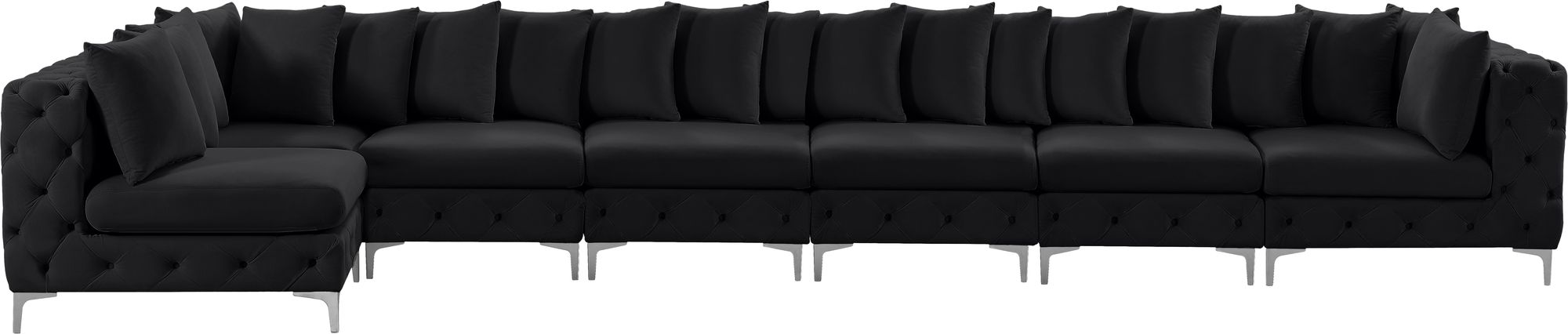 Tremblay 198" 7-Piece Velvet Modular Sectional