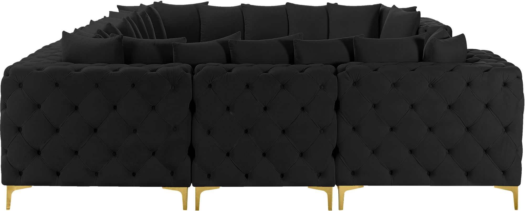 Tremblay 138" 8-Piece Velvet Modular Sectional