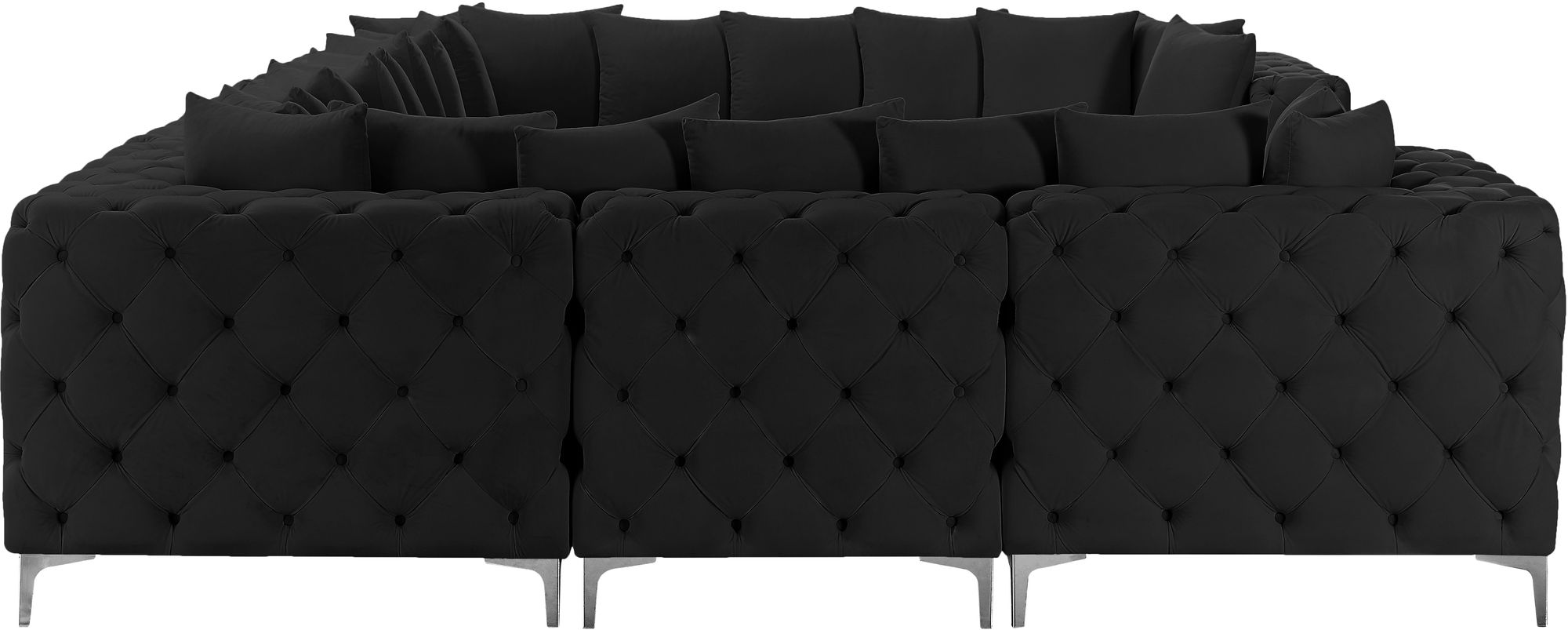 Tremblay 138" 8-Piece Velvet Modular Sectional