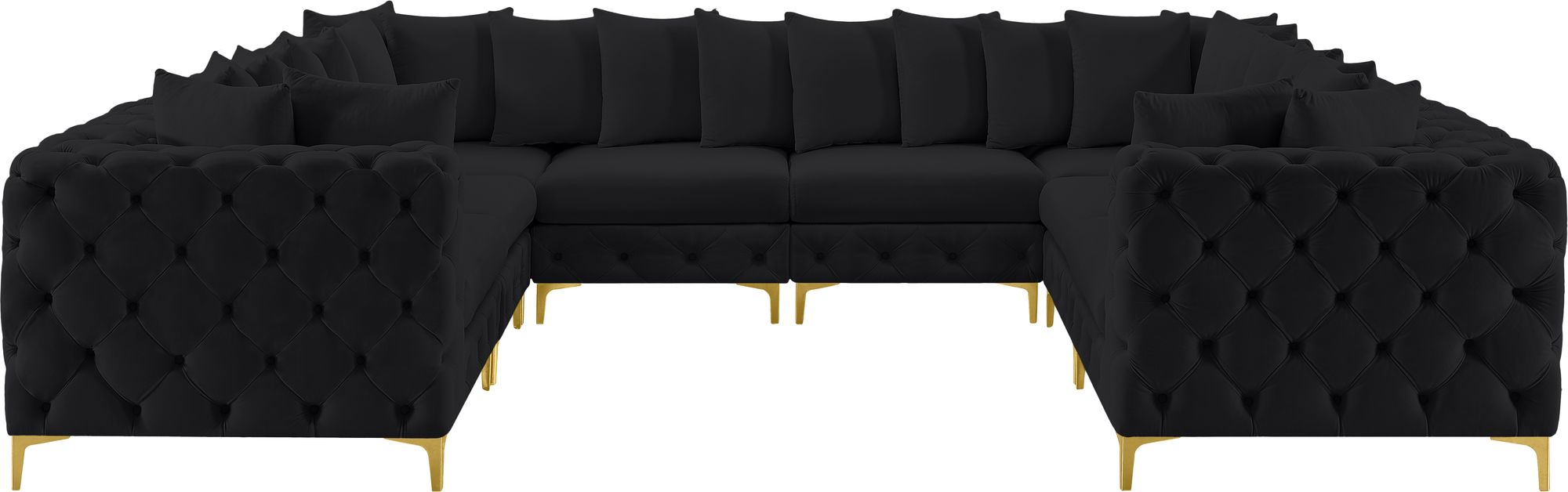 Tremblay 138" 8-Piece Velvet Modular Sectional