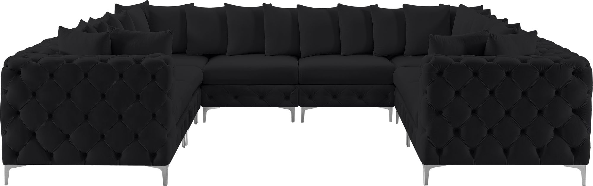 Tremblay 138" 8-Piece Velvet Modular Sectional
