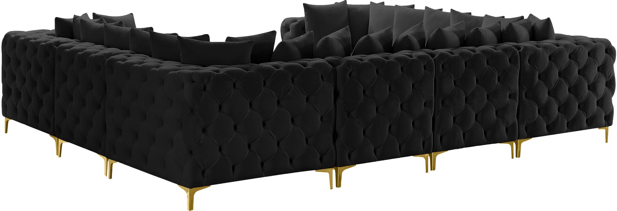 Tremblay 138" 8-Piece Velvet Modular Sectional