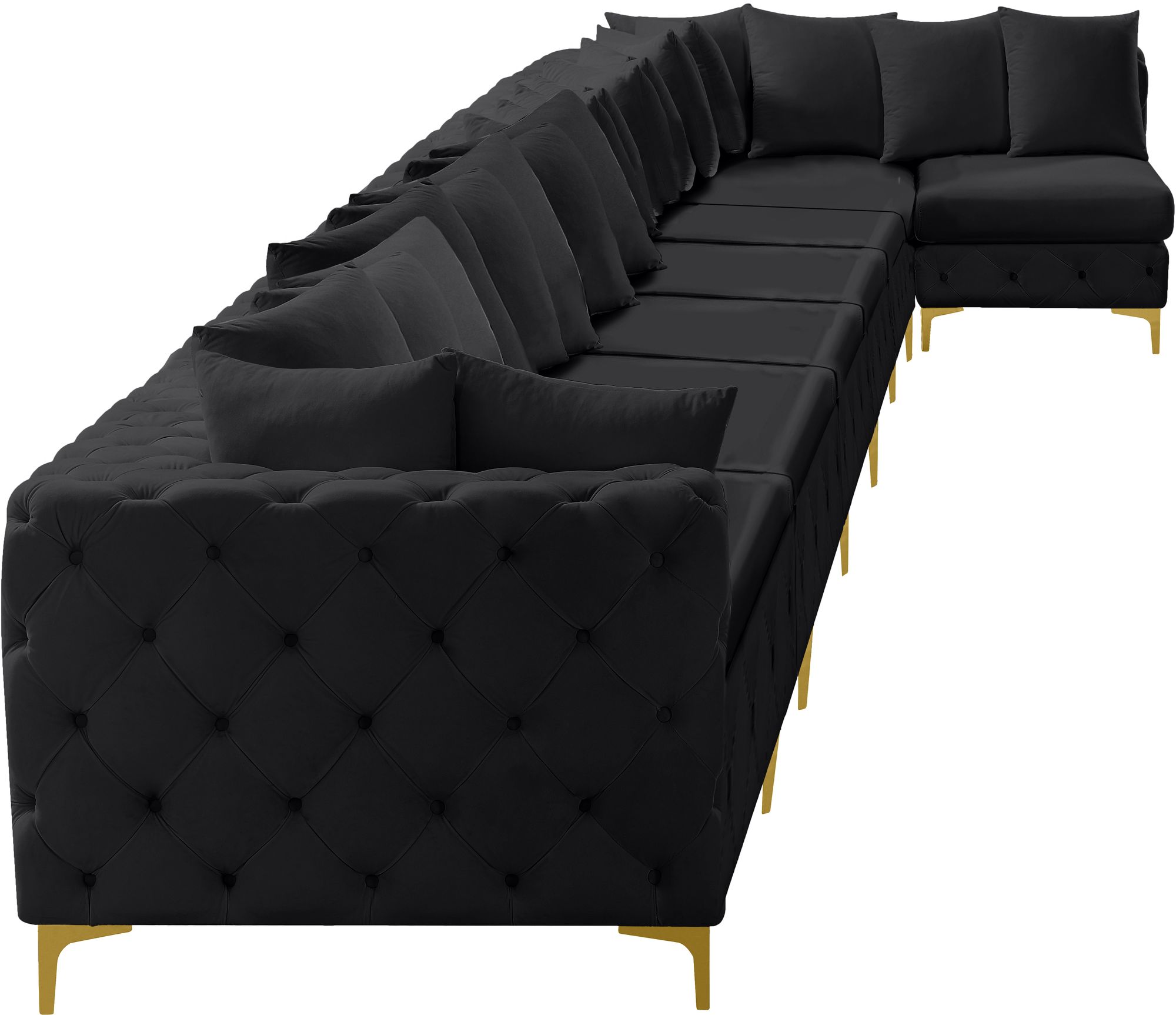Tremblay 228" 8-Piece Velvet Modular Sectional