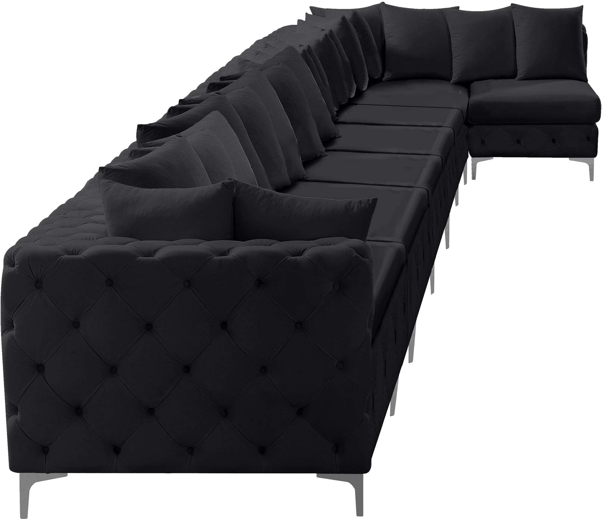 Tremblay 228" 8-Piece Velvet Modular Sectional