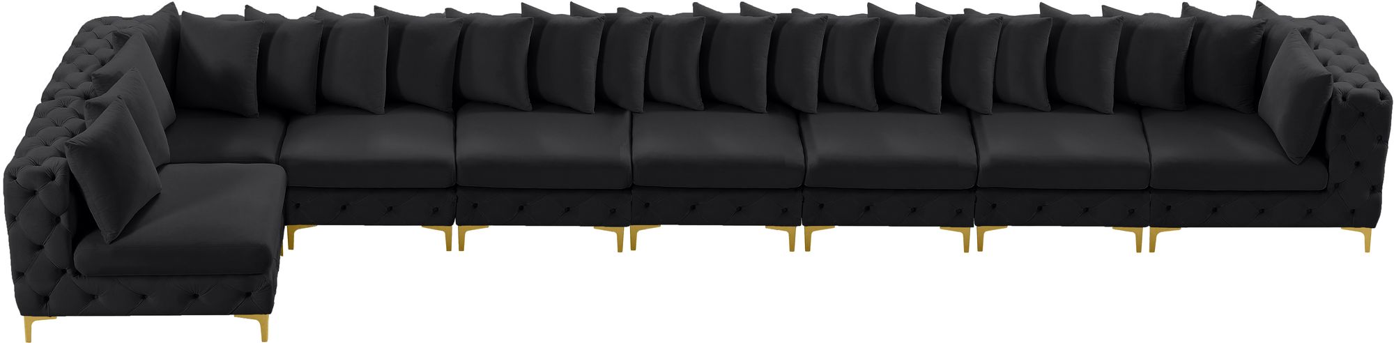 Tremblay 228" 8-Piece Velvet Modular Sectional