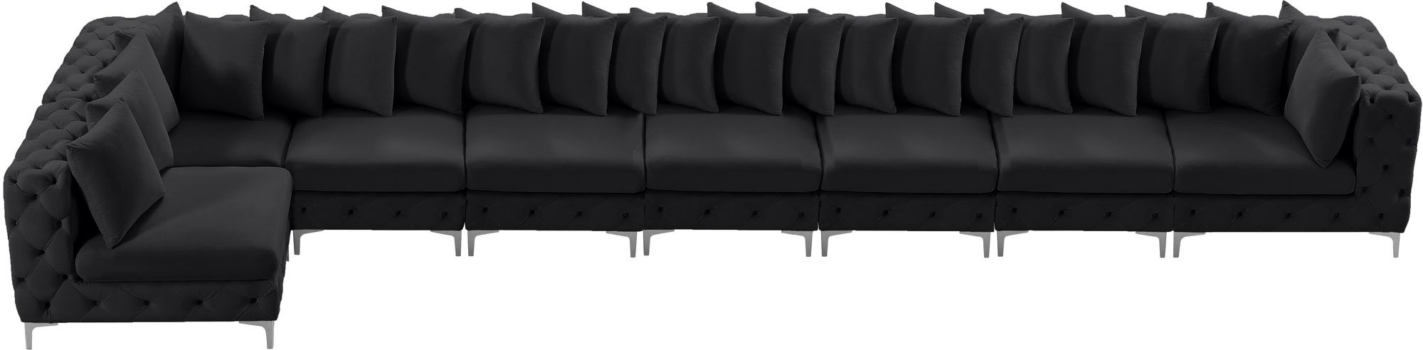 Tremblay 228" 8-Piece Velvet Modular Sectional