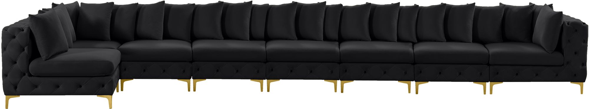 Tremblay 228" 8-Piece Velvet Modular Sectional
