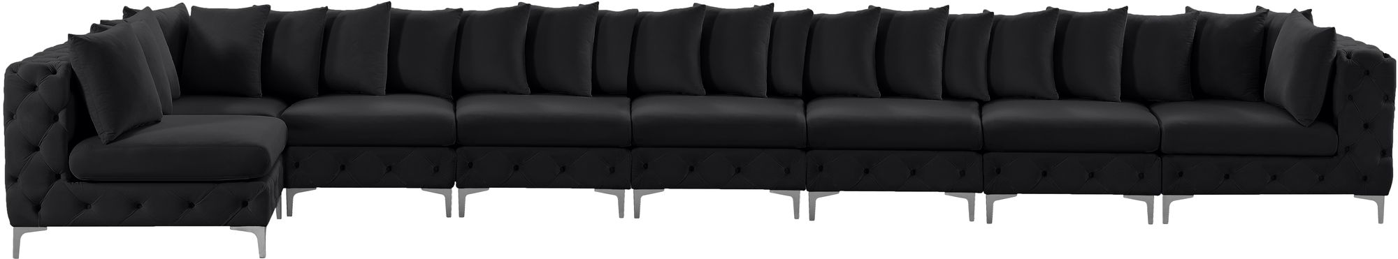 Tremblay 228" 8-Piece Velvet Modular Sectional