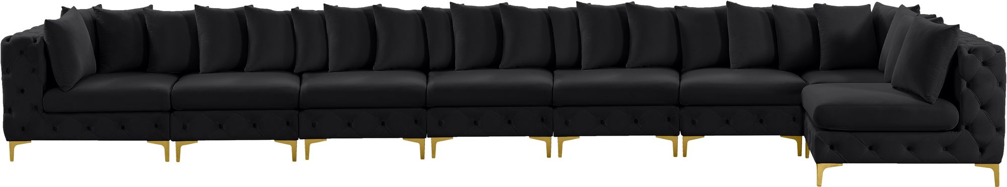 Tremblay 228" 8-Piece Velvet Modular Sectional