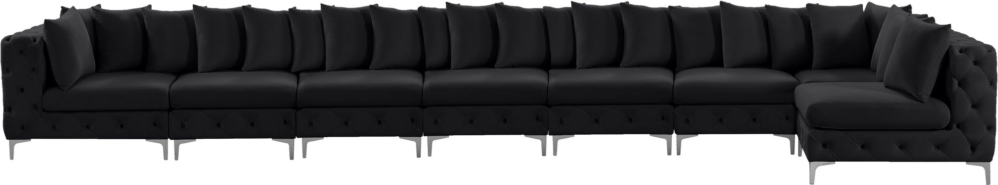 Tremblay 228" 8-Piece Velvet Modular Sectional
