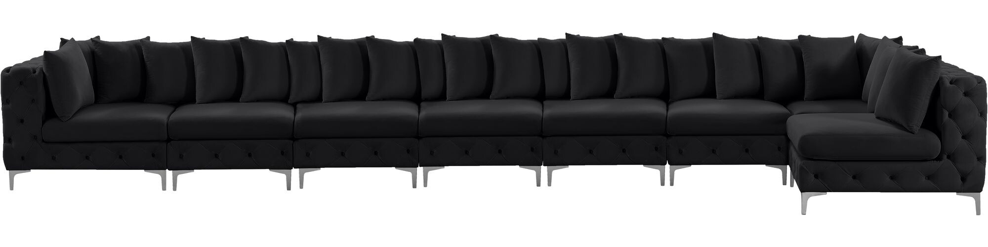 Tremblay 228" 8-Piece Velvet Modular Sectional