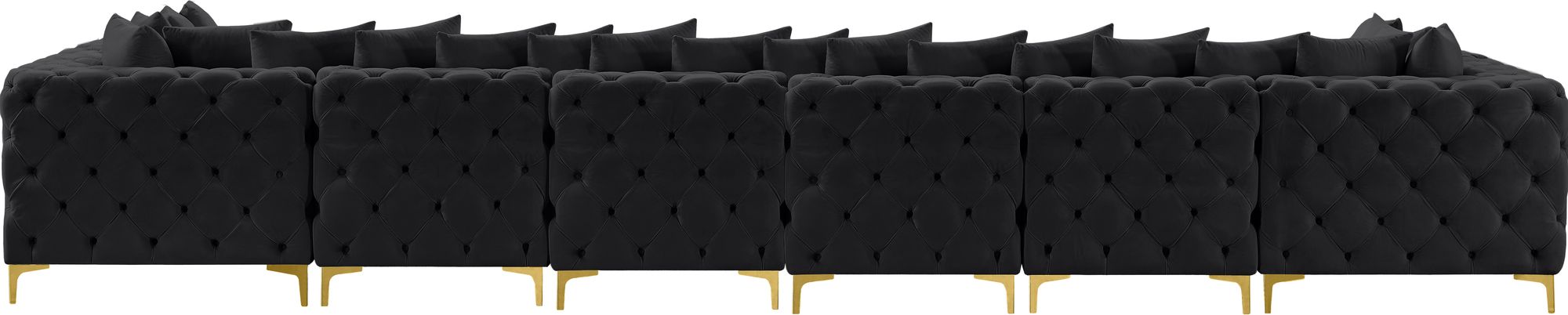 Tremblay 198" 8-Piece Velvet Modular Sectional