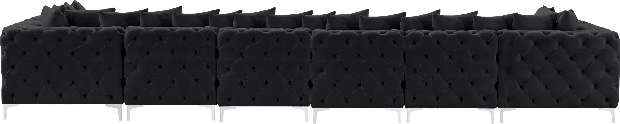 Tremblay 198" 8-Piece Velvet Modular Sectional