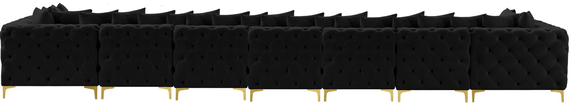 Tremblay 228" 9-Piece Velvet Modular Sectional