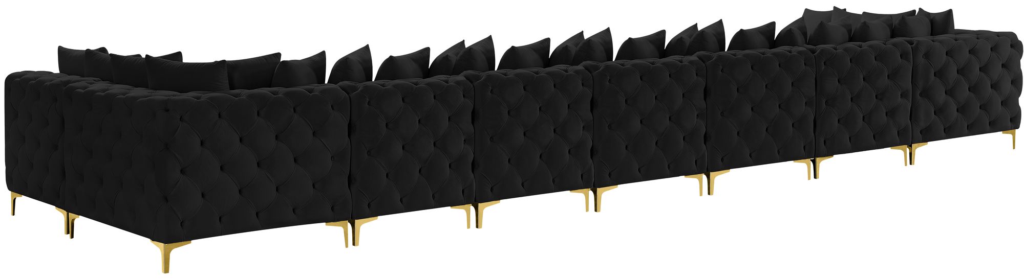 Tremblay 228" 9-Piece Velvet Modular Sectional