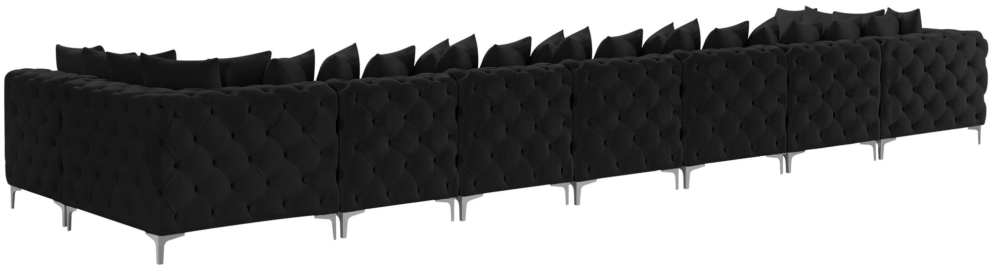 Tremblay 228" 9-Piece Velvet Modular Sectional