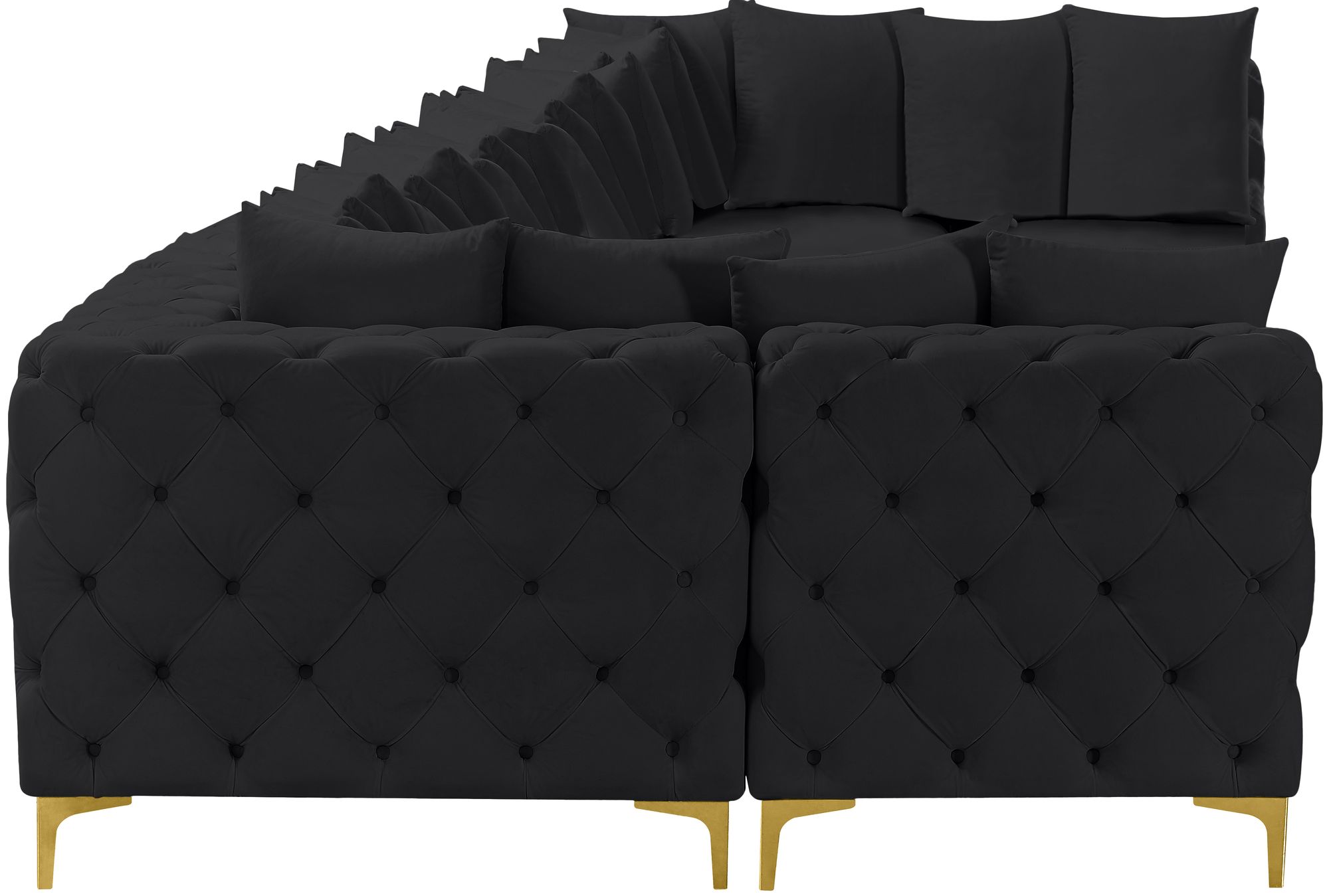 Tremblay 228" 9-Piece Velvet Modular Sectional
