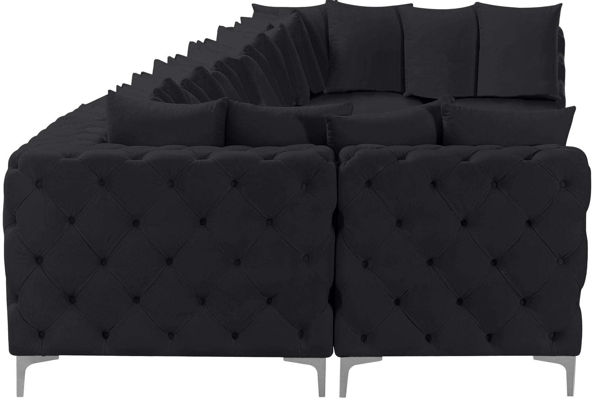 Tremblay 228" 9-Piece Velvet Modular Sectional