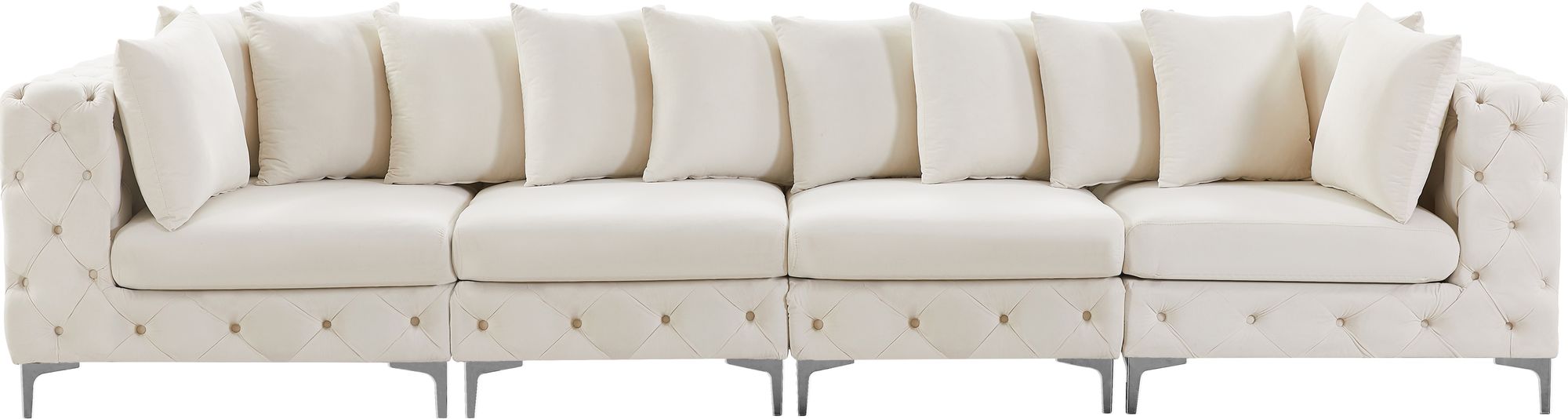 Tremblay 138" Velvet Modular Sofa