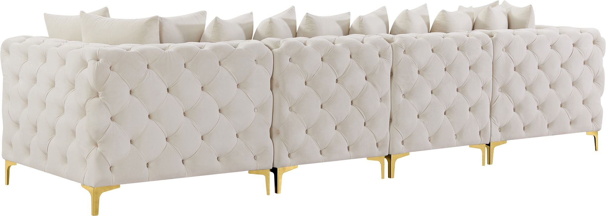 Tremblay 138" Velvet Modular Sofa
