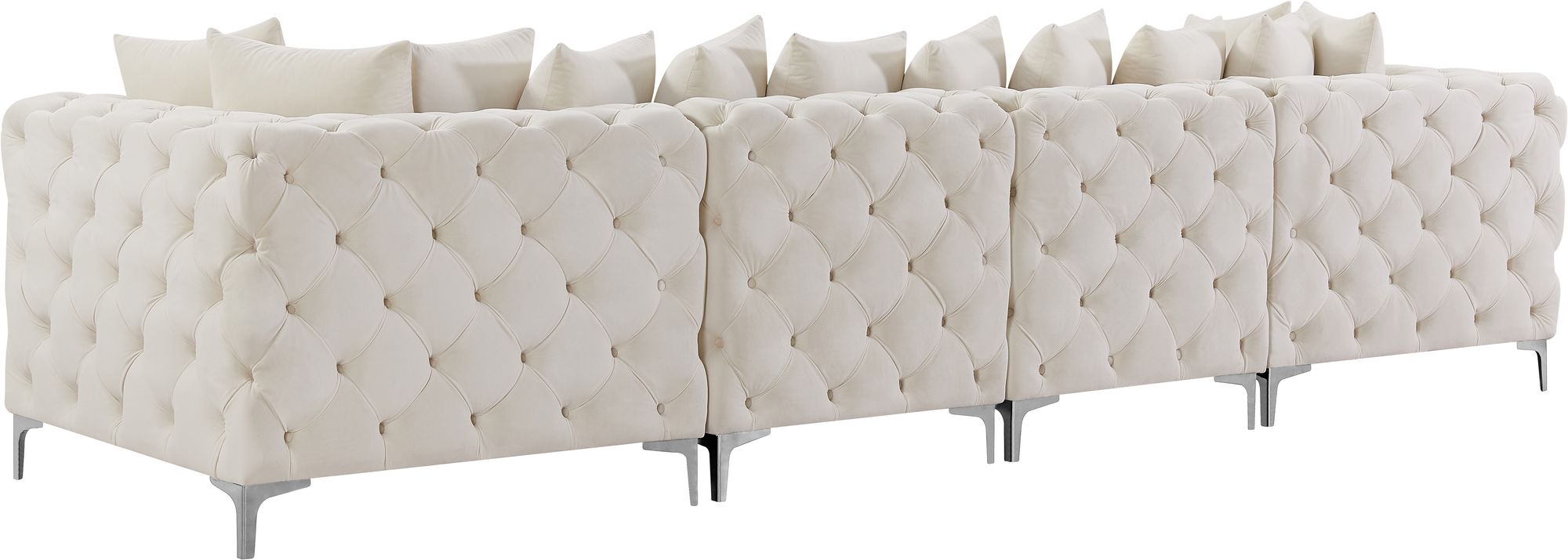 Tremblay 138" Velvet Modular Sofa