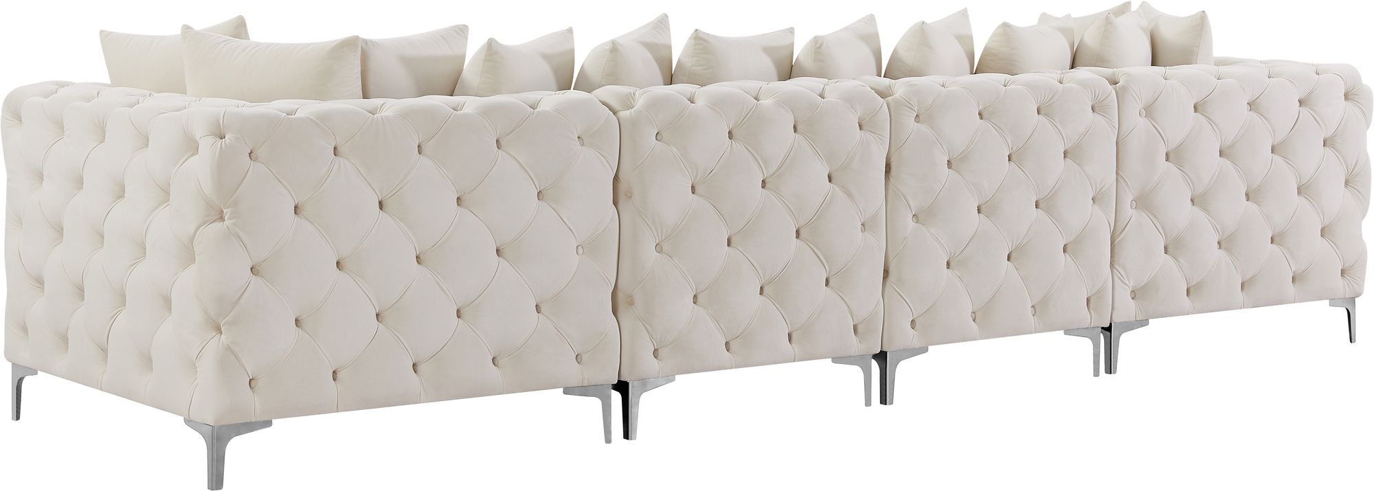 Tremblay 138" Velvet Modular Sofa