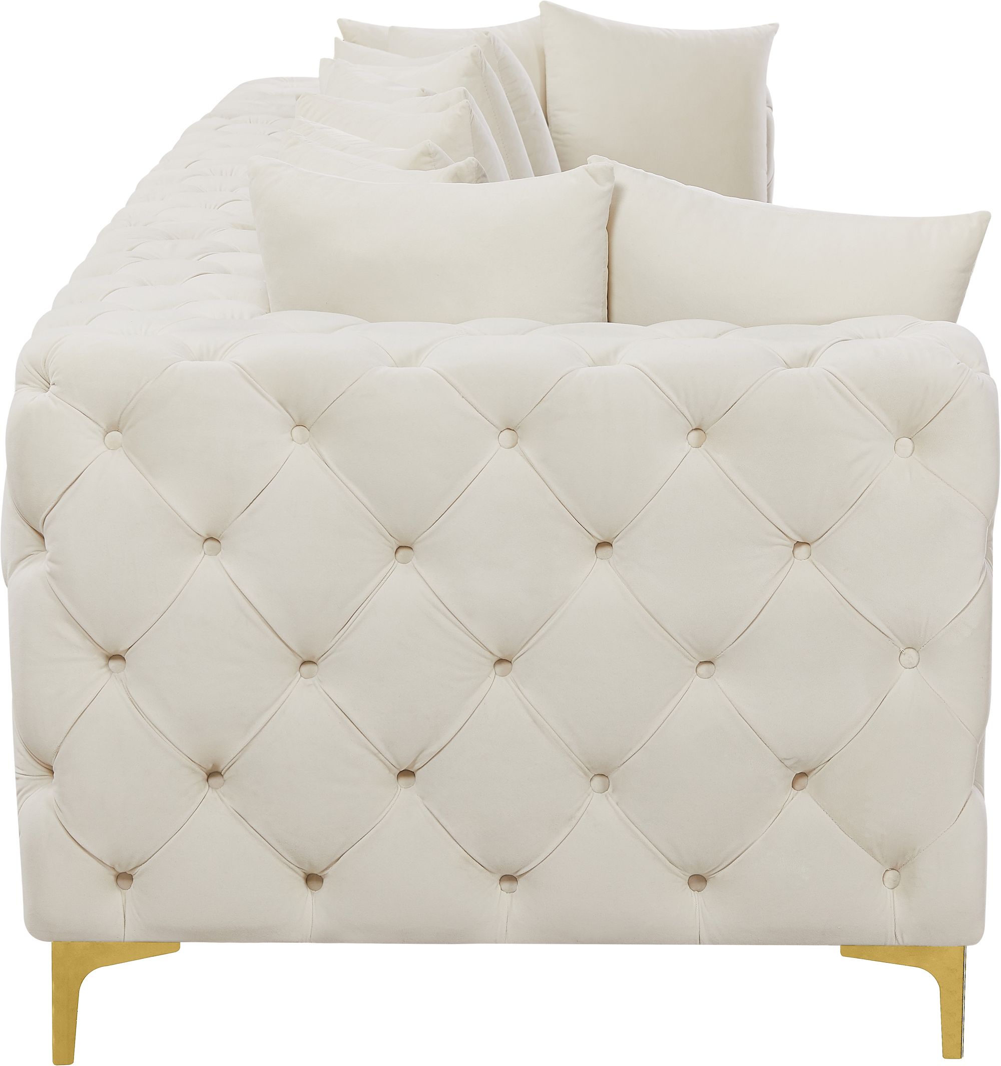 Tremblay 138" Velvet Modular Sofa
