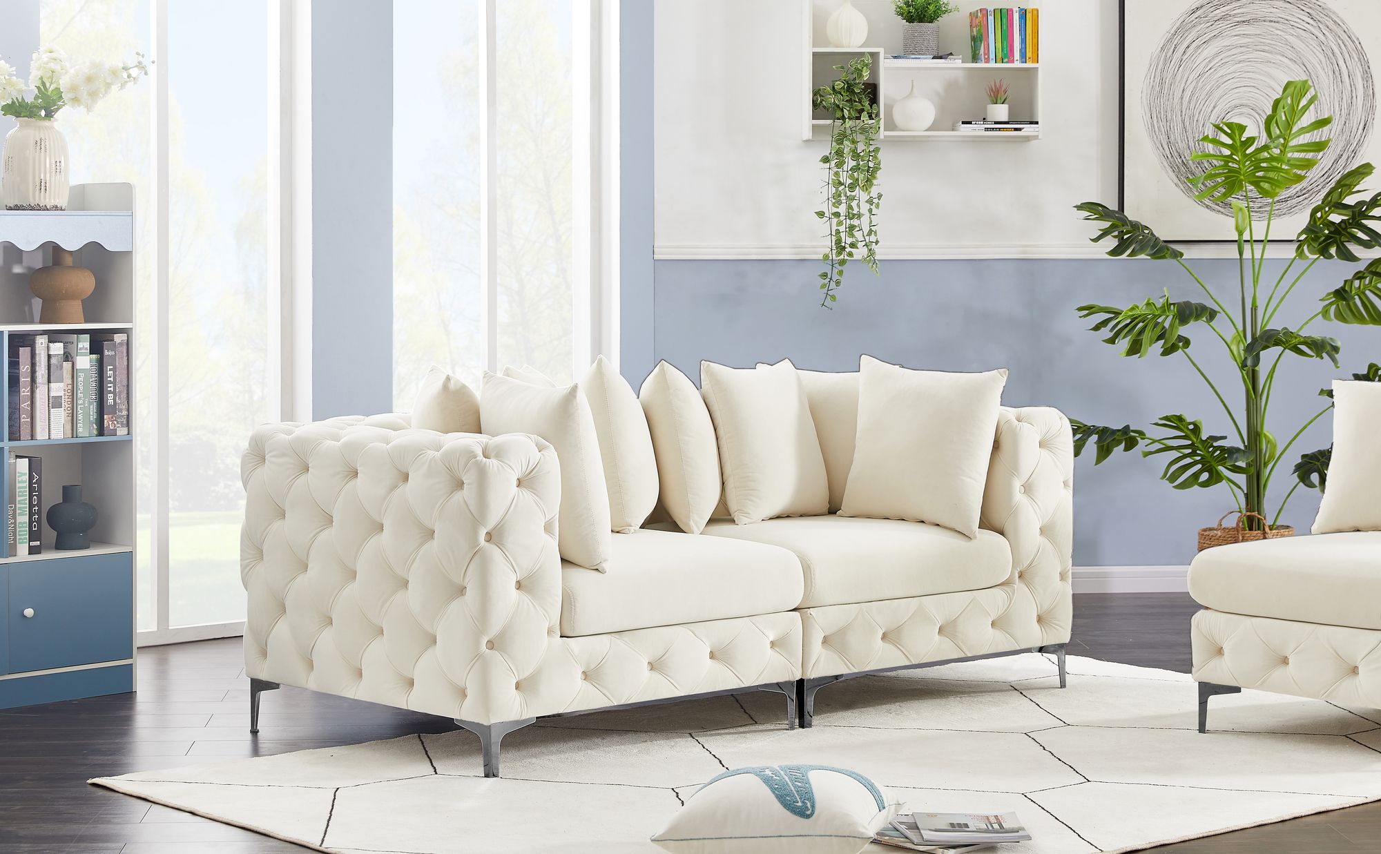 Tremblay 78" Velvet Modular Sofa