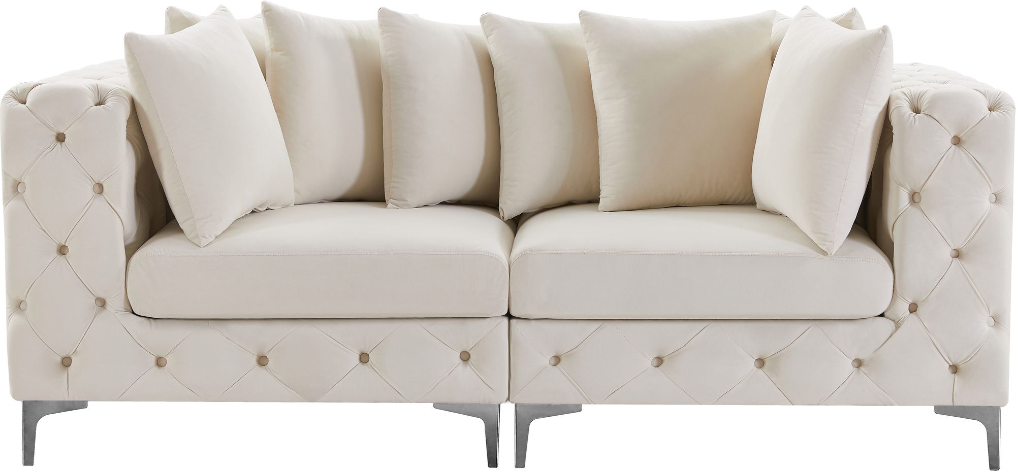 Tremblay 78" Velvet Modular Sofa