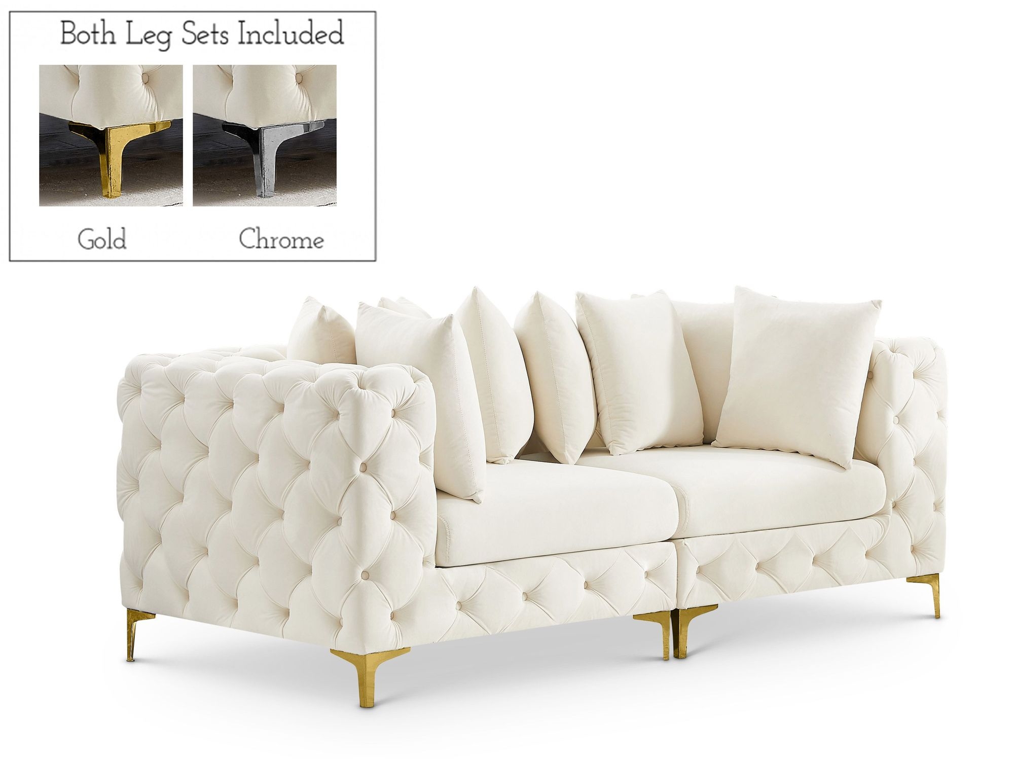 Tremblay 78" Velvet Modular Sofa