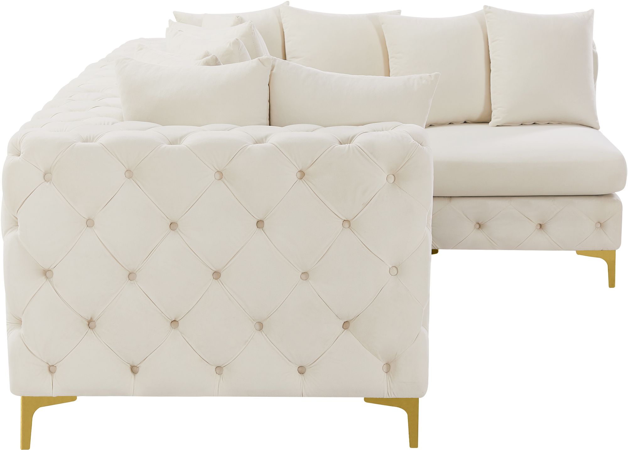 Tremblay 108" 4-Piece Velvet Modular Sectional