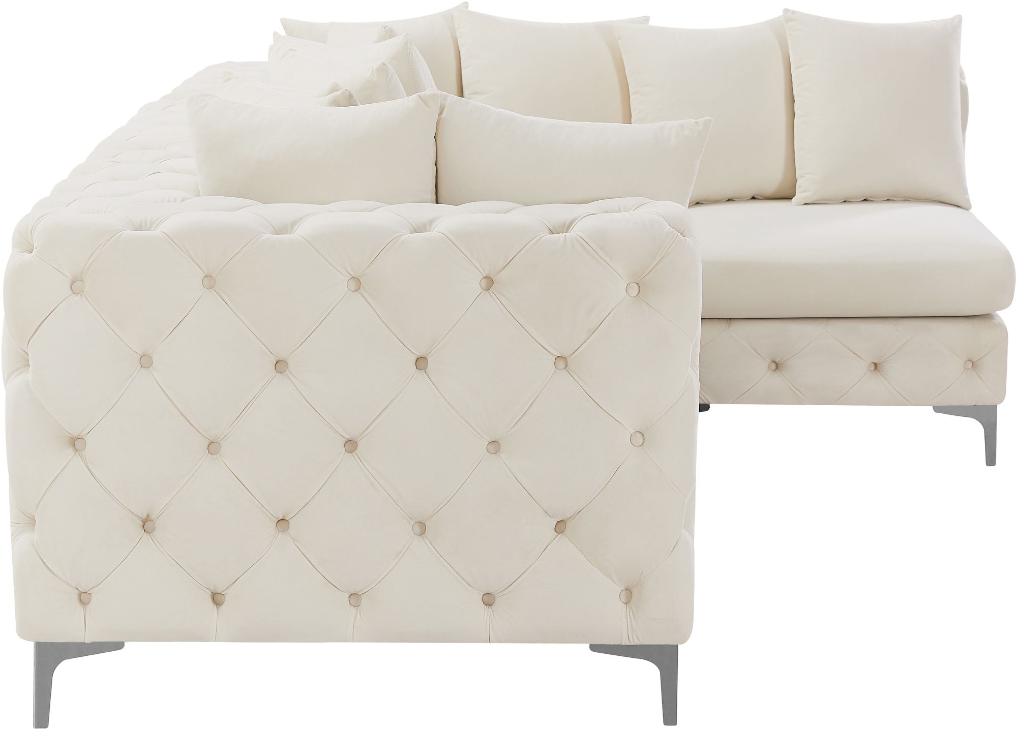 Tremblay 108" 4-Piece Velvet Modular Sectional