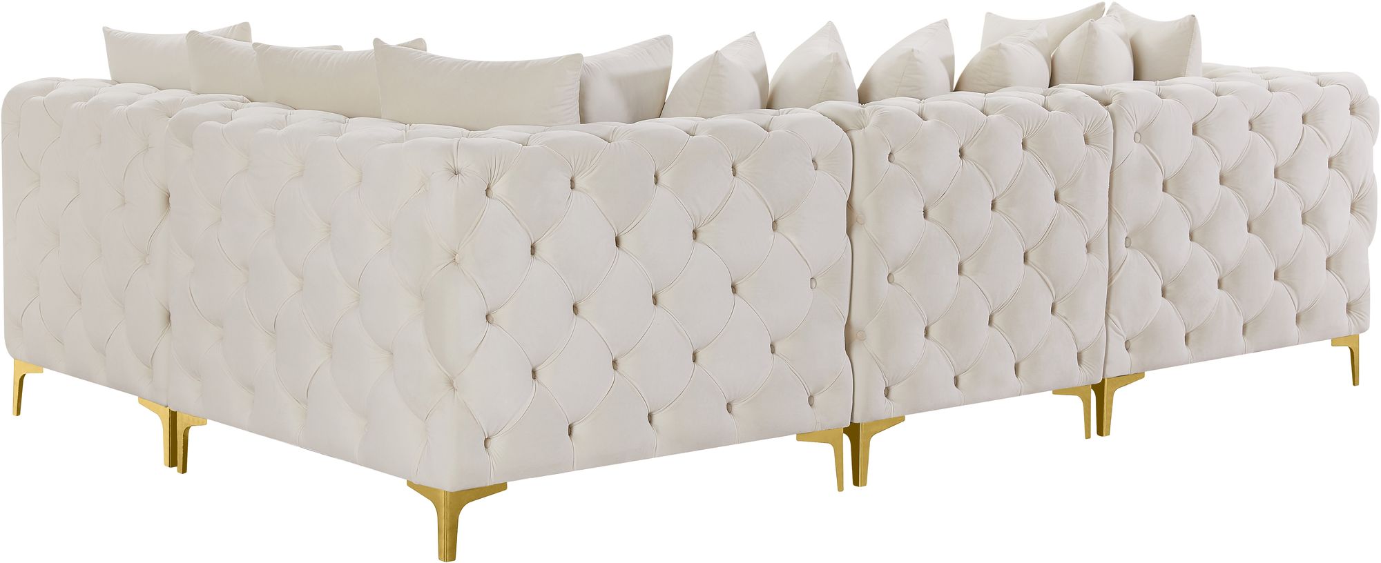 Tremblay 108" 4-Piece Velvet Modular Sectional