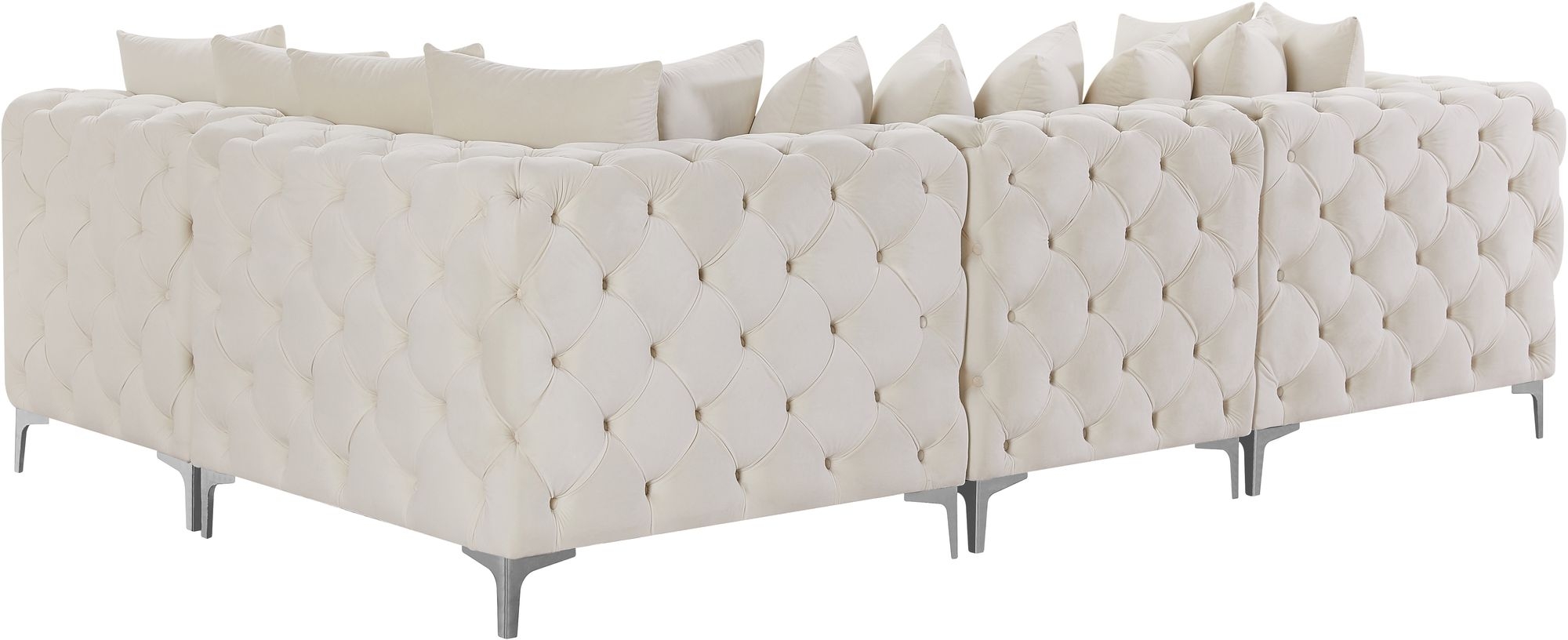 Tremblay 108" 4-Piece Velvet Modular Sectional