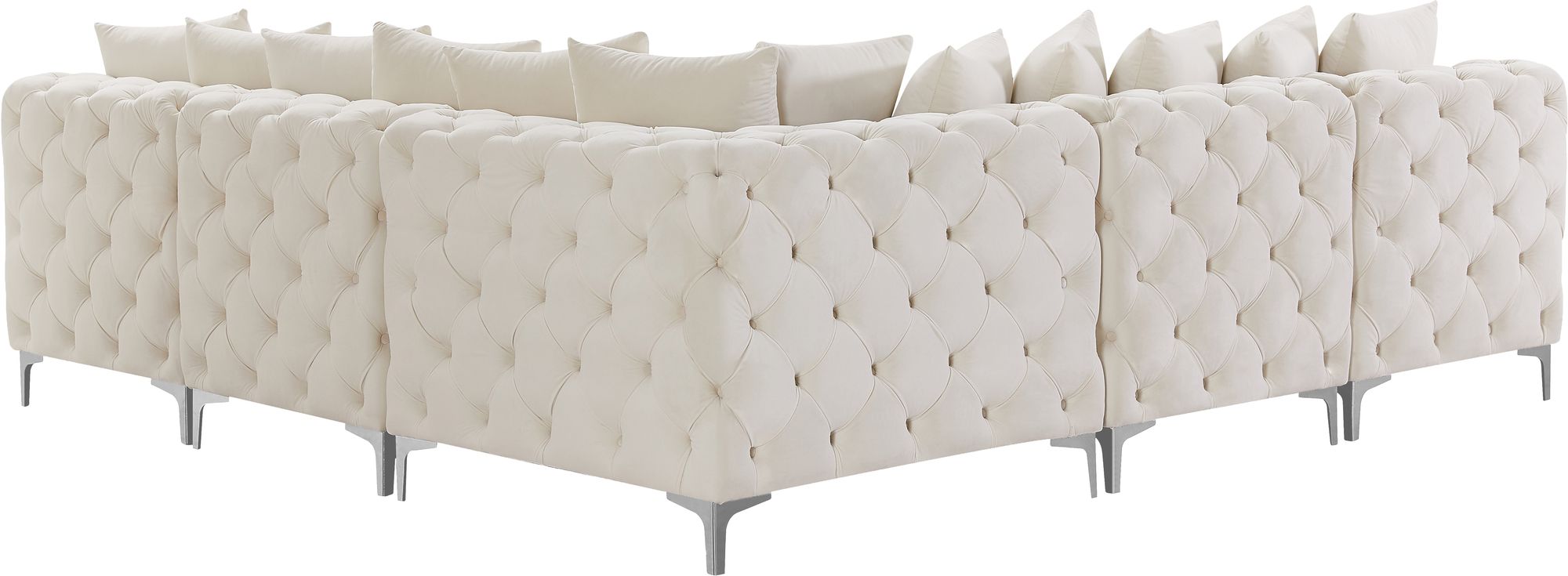 Tremblay 99" 5-Piece Velvet Modular Sectional