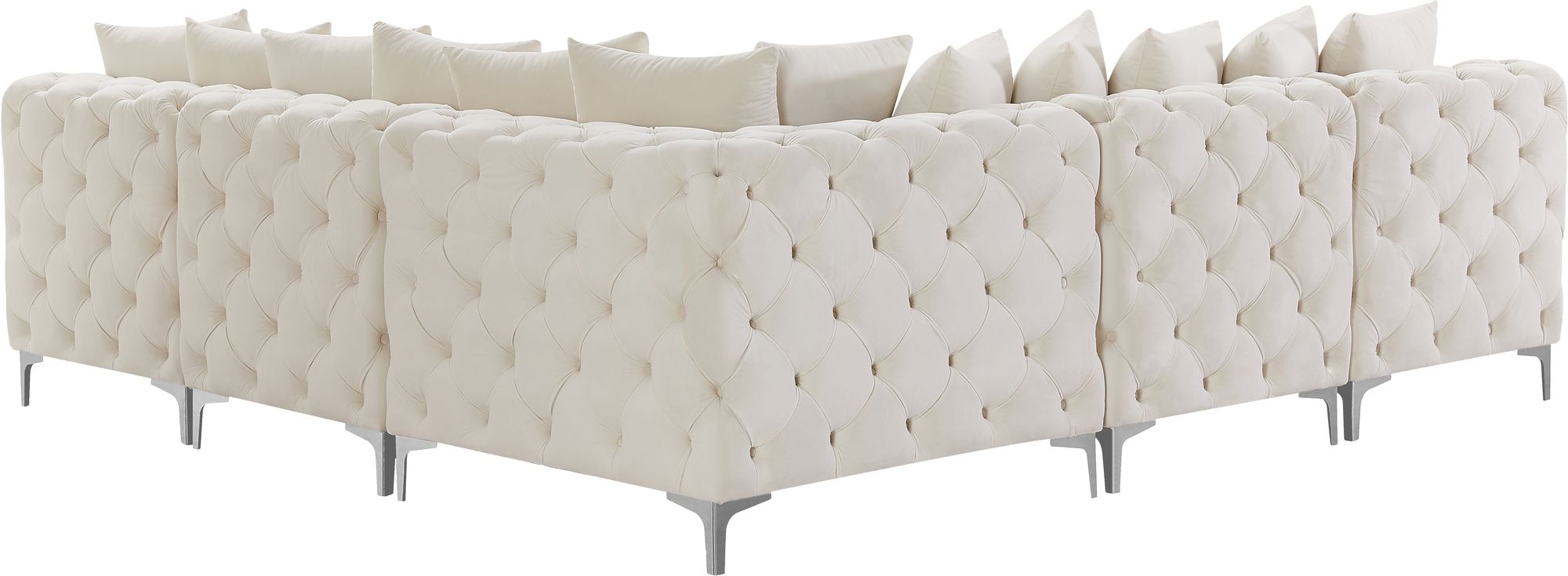 Tremblay 99" 5-Piece Velvet Modular Sectional
