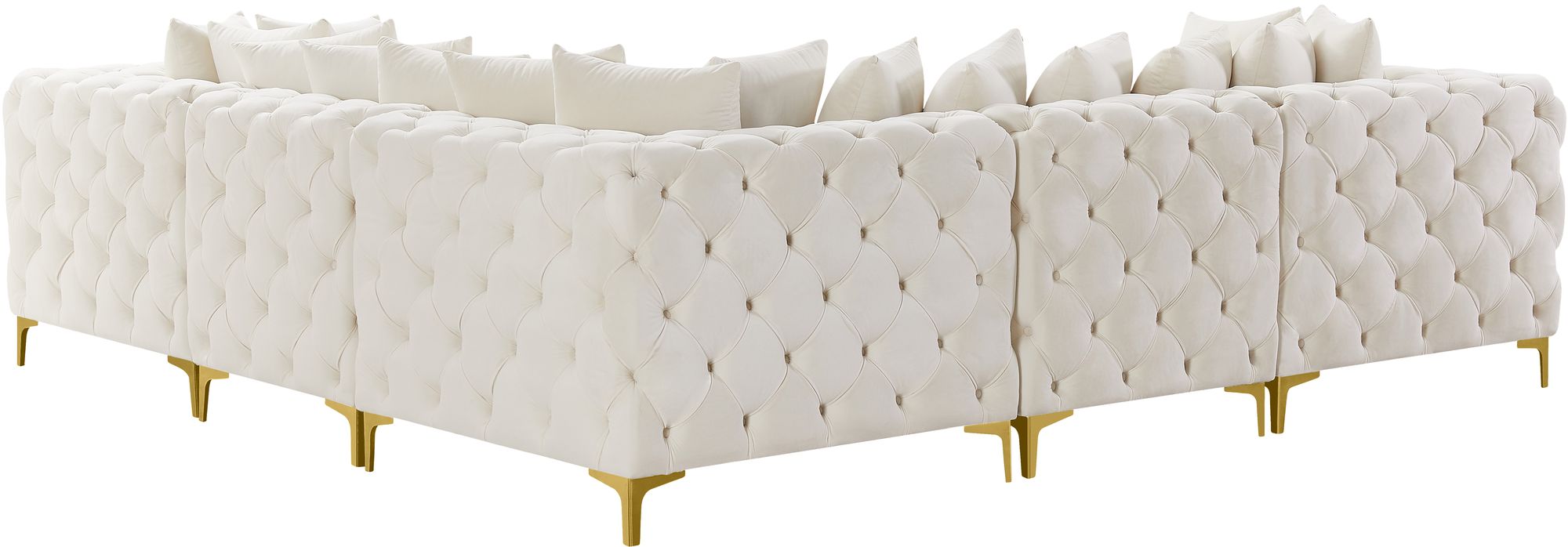 Tremblay 108" 5-Piece Velvet Modular Corner Sectional