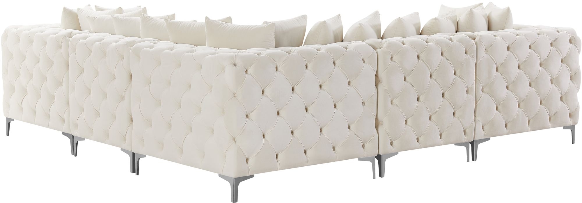Tremblay 108" 5-Piece Velvet Modular Corner Sectional